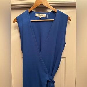 Diane Von Furstenberg Royal Blue Knit Midi dress -NWOT